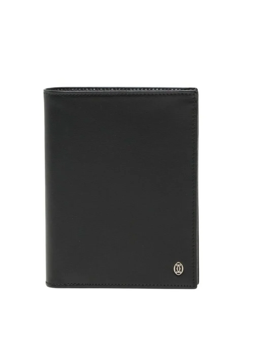 Cartier Pasha Line Bifold Wallet Black Leather